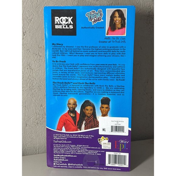 The Fresh Dolls Rock The Bells Anthony Male Fashion Doll With Hip Hop Outfit - Picture 2 of 2